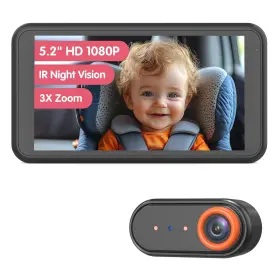Bm2a Luckview Baby Car Camera Night Vision And 5.2 Inch 1080p Display For Orange