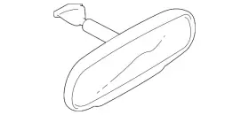 Geg1-69-220 Mazda Genuine Mirror Inside Geg1-69-220 Mazda Genuine Mirror Inside