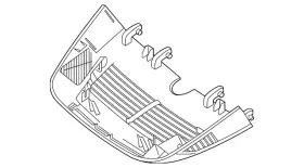 166-821-16-36-1b88 Mercedes-benz Genuine Cover Rain Light Sensor