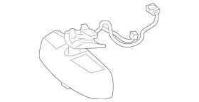 204-810-05-17-8n96 Mercedes-benz Genuine Mirror Inside - Beige