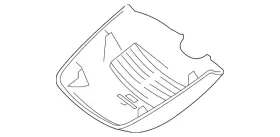 207-821-24-36-9051 Mercedes-benz Genuine Interior Rear View Mirror Cover