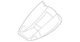 221-810-02-07-7e94 Mercedes-benz Genuine Interior Rear View Mirror Cover
