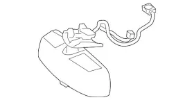 222-810-01-17-7h52 Mercedes-benz Genuine Mirror Inside - Front Rear Beige