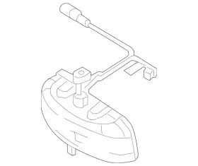 222-810-04-17-7h52 Mercedes-benz Genuine Mirror Inside - Front Rear Gray