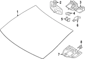 232-821-01-00 Mercedes-benz Genuine Cover