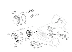 463-821-02-36 Mercedes-benz Genuine Cover Rain Light Sensor