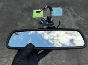 E1020872 Mercedes-benz 08-14 W204 C300 Top Upper Rear View Mirror Assembly Black Oem