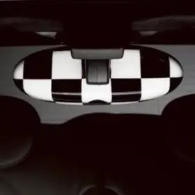 Mini 51-16-0-412-784 Genuine Mirror Cover Interior Checkered Flag