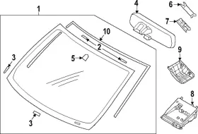 7630a421 Mitsubishi Genuine Front Camera Cover