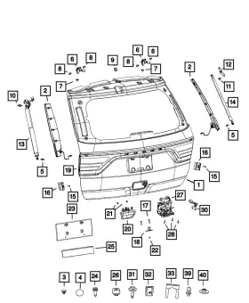 06509475aa Mopar Genuine Special Stud And Grommet 6509475aa