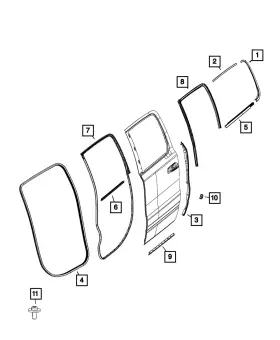 06512640aa Mopar Genuine Pan Head Screw Right