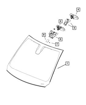 5ld00dx9ac Mopar Genuine Mirror Cover Upper
