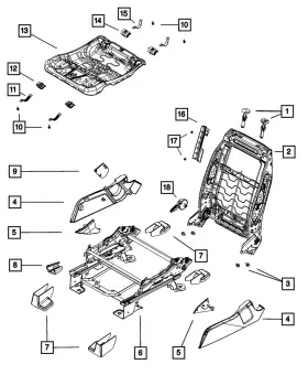 68037172aa Mopar Genuine Mounting Bracket Left