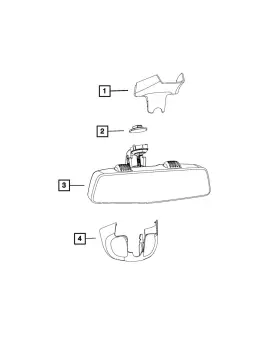 68164506aa Mopar Genuine Mirror - Cover
