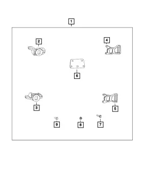 68186442aa Mopar Genuine Trailer Hitch Bracket 68186442aa Mopar Genuine Trailer Hitch Bracket