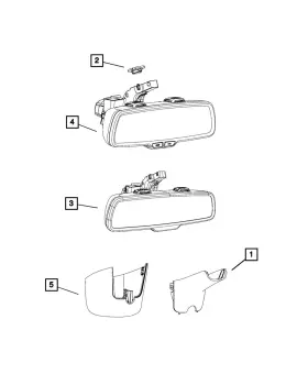 68271638ab Mopar Genuine Inside Rear View Mirror