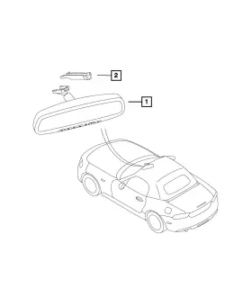 68314896aa Mopar Genuine Inside Rear View Mirror