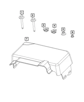 Mopar 68391346aa Genuine Control Module Cover