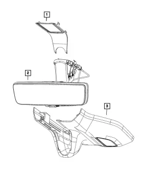 68594727aa Mopar Genuine Mirror Cover