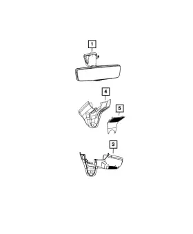 6ud63tx7aa Mopar Genuine Mirror Cover