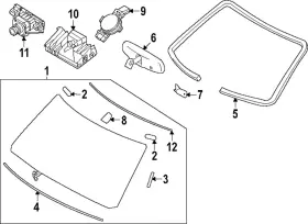 96321-7ja2b Nissan Genuine Mirror Inside