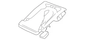 96327-9y000 Nissan Genuine Interior Rear View Mirror Mounting Base
