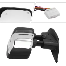 Ni1320308 Ocasami For 2017-2022 Nissan Titan Left Power Heated Towing Mirror With Blind Spot Chrome