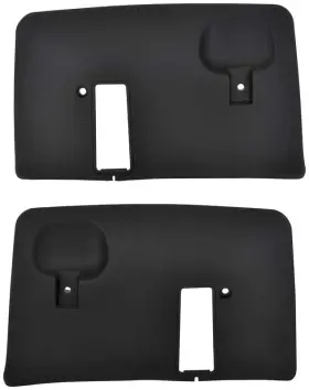 N1456 Oer 1975-79 Nova Ventura Omega Skylark Seat Belt Shoulder Retractor Covers Black