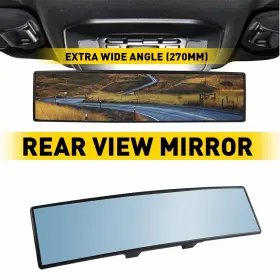 Xpd-hsj-76542 Oxilam 1 Pcs Car Rear View Mirror Clear Wide Angle Panoramic Blue