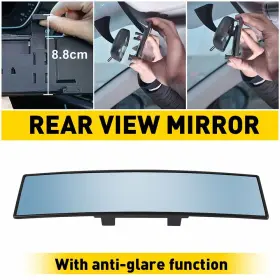 Xpd-hsj-76544 Oxilam Universal Blue Rear View Mirror Driving Wide Angle Anti Vertigo 300mm New