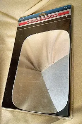 Mi-1013 Pilot Automotive Replacement Mirror Glass New 10 X 7 Sealed Rounded Edge