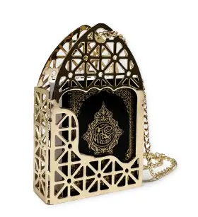 Ornament-islam-01 Pinmaze Islam Car Rear Mirror Mini Hangers Gold Black Islamic Al-quran Muslim Decor