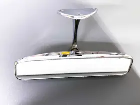 64473110107 Porsche 50-61 356 356a 356b Chrome Rearview Mirror Vintage Oem