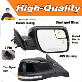 Gb5z17682ba Pro Gb5z17683ba For 2011-2019 Ford Explorer With Power Heated Turn Right Passenger Side Mirror
