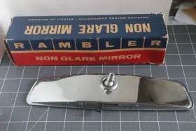 8991358 Rambler Vtg 1960s Amc Auto Standard Rear View Non Glare Mirror- Part