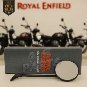 Ral00748 Royal Enfield Ral00748/a Genuine For Hunter 350 Meteor - Right Rear View Mirror Black