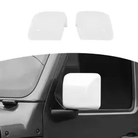 Hh-szzt13443 Rt-tcz For Jeep Jl Side Mirror Cover Trim White Wrangler Jlu Gladiator Jt 2