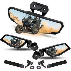 Zp-yj-030505-013 Sautvs Polaris Rzr Pro Xp/xp4 Rearview And Folding Side Mirror Kit 2020-2025