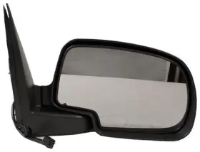 901-321r Sherman Parts - Rh Door Mirror Power Non-heated Textured Black Folding