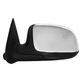 901-322l Sherman Parts - Lh Mirror Power Heated Textured With Chrome Cover Folding