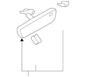 92021xc00b Subaru Genuine Mirror Inside