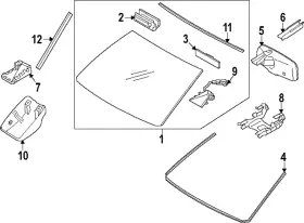 87818-53020 Toyota Genuine Mirror Inside Cover
