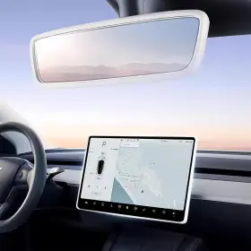 Tstese 756190832364 2pcs Protector Trim Frame Compatible With Tesla Model 3 Y Customized White