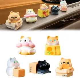 Automotive-accessories-081-01 Tstese Cute Cat Rearview Mirror Decorations 5pcs Funny Car Charms And Ornaments
