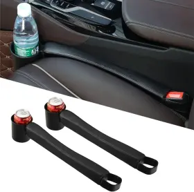Fxs-01 Tumecos Car Seat Gap Filler Pad Pu Leather Console Side Black Surface