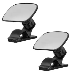 Uhanbut-unb-024 Uhanbut Car Mirror For Baby 360 Adjustable Wide Angle Rear 2pcs Black
