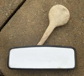 Volkswagen 113/114 Vw Day/night Rear View Mirror 857 511 H Oem Original Cond