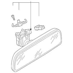 3g0-857-511-n-lan Volkswagen Genuine Mirror Inside