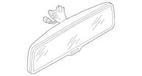 6r0-857-511-d-yjn Volkswagen Genuine Mirror Inside