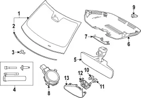 32244679 Volvo Genuine Mirror Inside